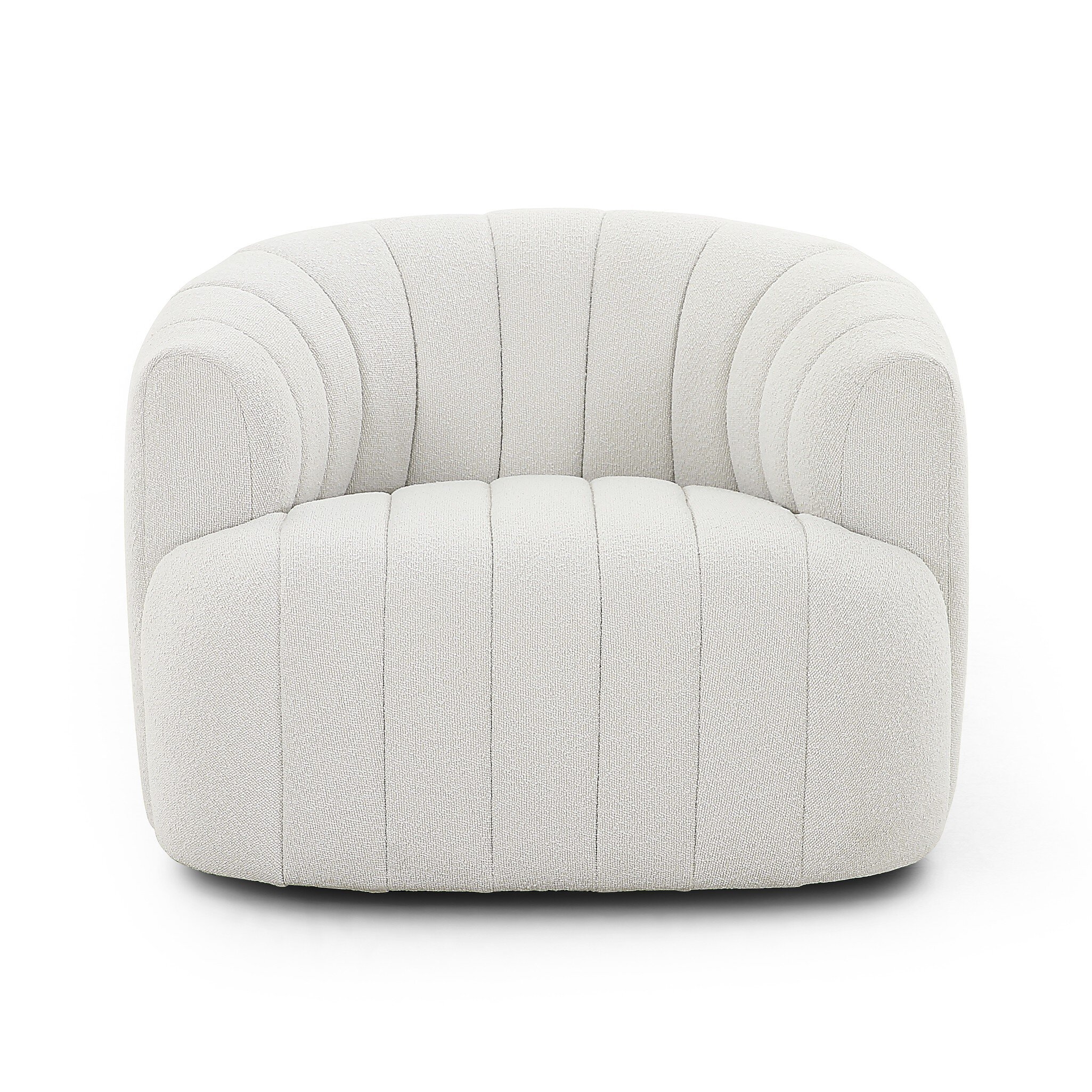 Elliana Swivel Chair - FIQA Boucle Natural - Image 3