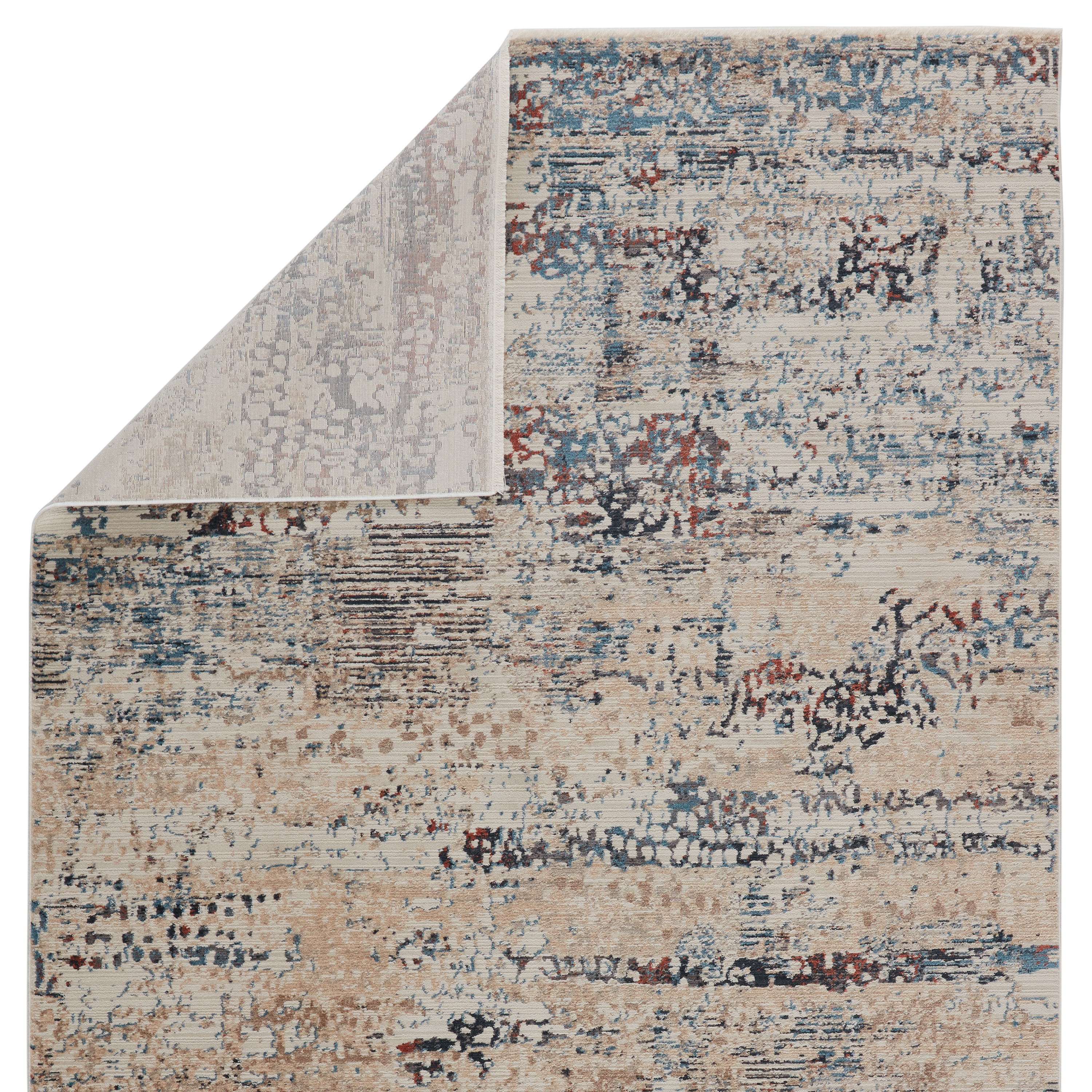 Vibe by Halston Abstract Blue/ Gray Area Rug (7'10"X10'10") - Image 2
