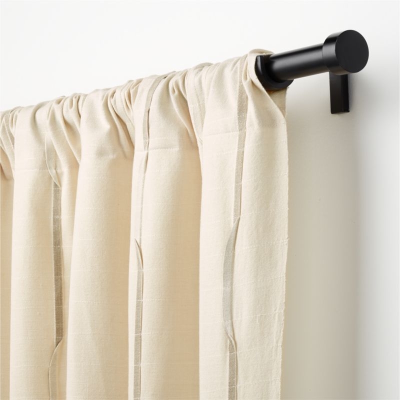 Cecily Sepia Sheer Pleated 50"x96" Curtain Panel - Image 2