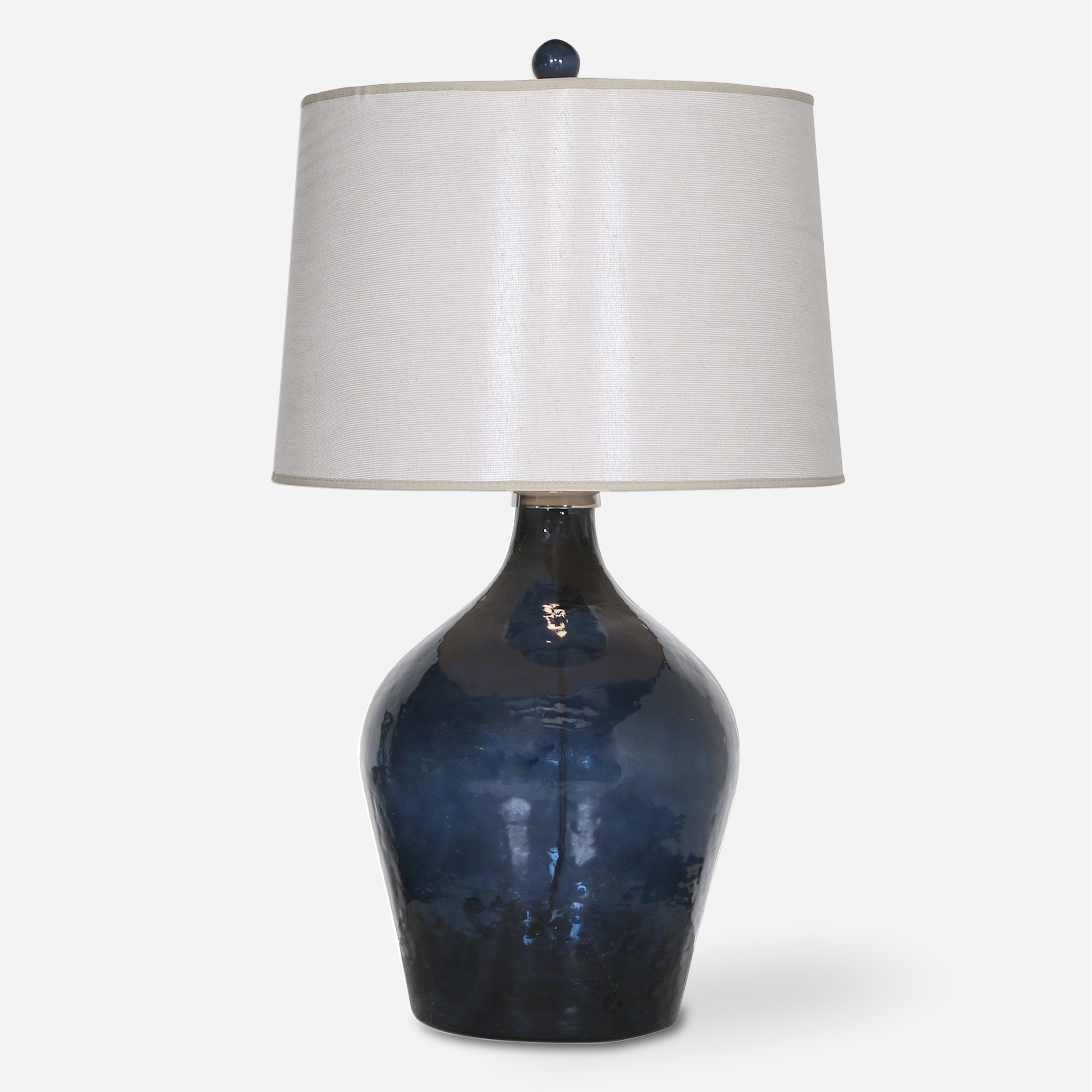 Lamone Blue Glass Lamp - Image 0