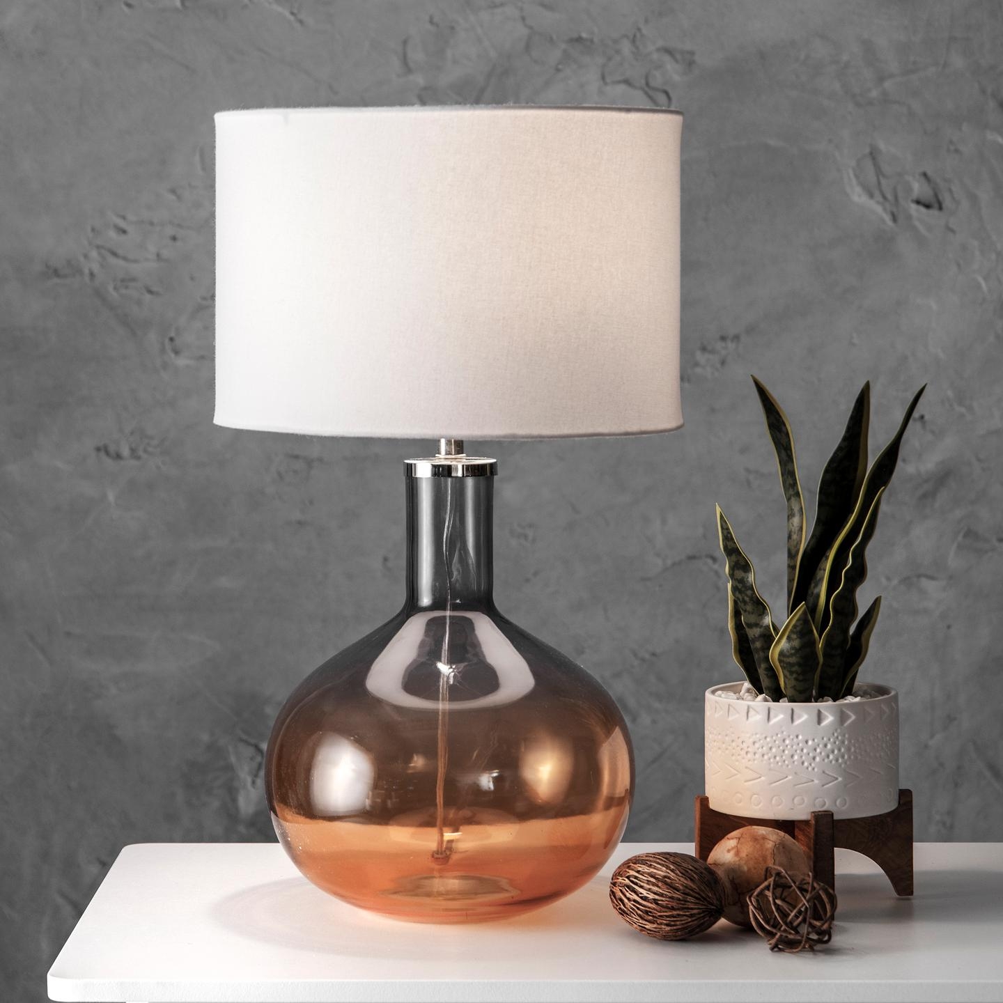 Modesto 21" Glass Table Lamp - Image 1