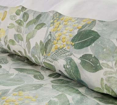 Botanical Garden Organic Cotton Duvet Cover, Full/Queen - Image 1