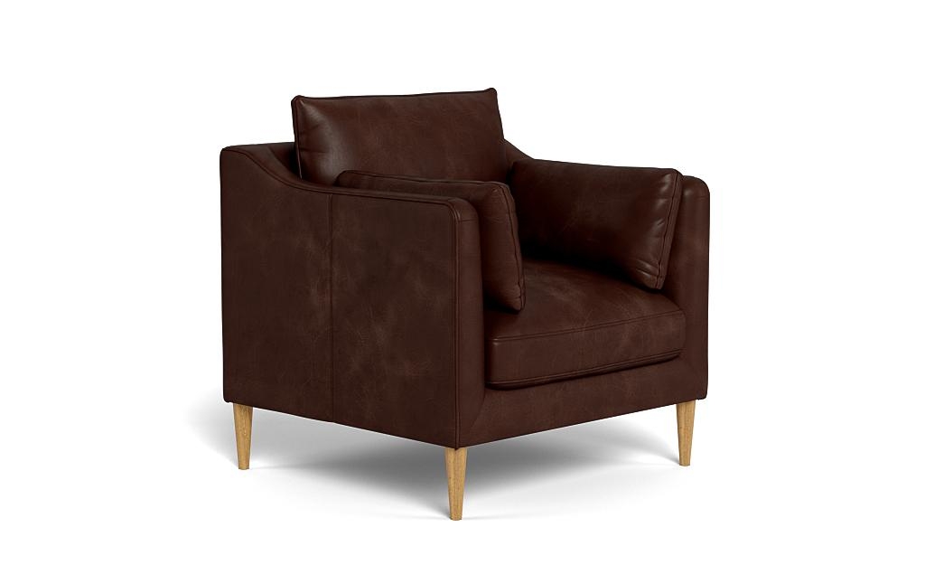 Caitlin Leather Petite Chair by The EverygirlÃ?Â® - Image 1