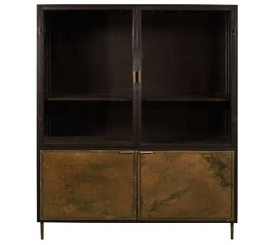 Metalli Metal Bar Cabinet, Brown - Image 4