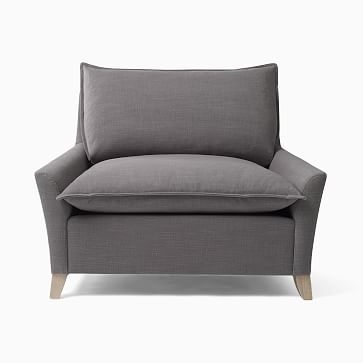 Bliss Chair and a Half, Down Blend, Performance Coastal Linen, Storm Gray, Ash - Image 2