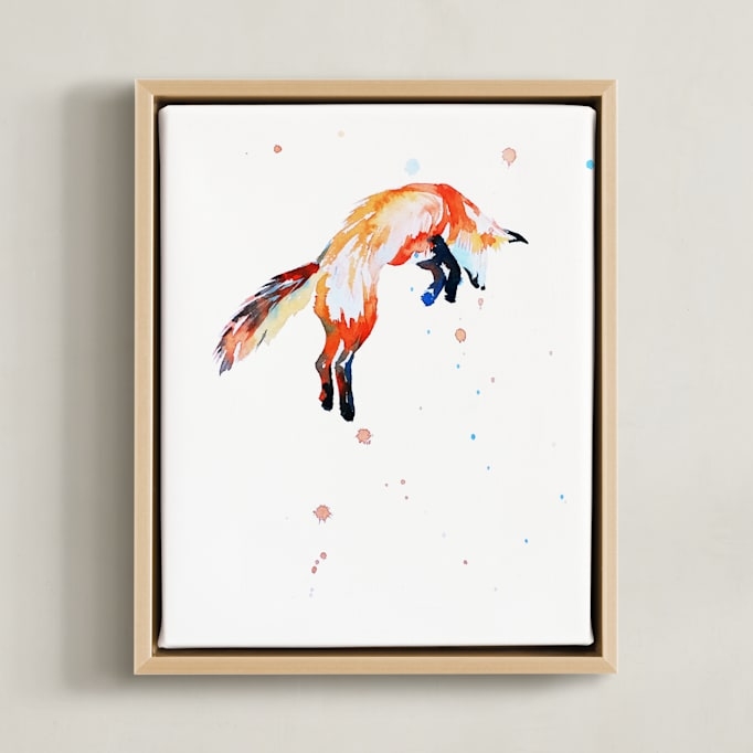 Fox Jump Open Edition Fine Art Print - Image 0