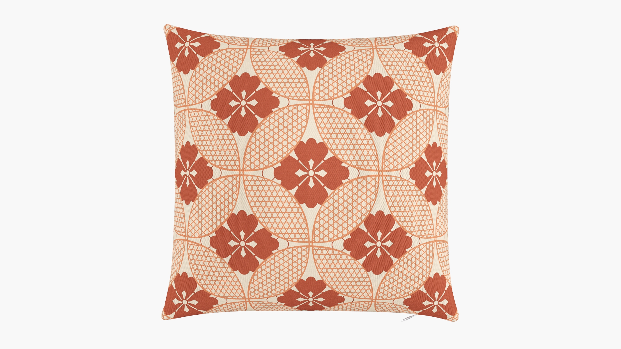 Throw Pillow 20", Coral Solaire, 20" x 20" - Image 0