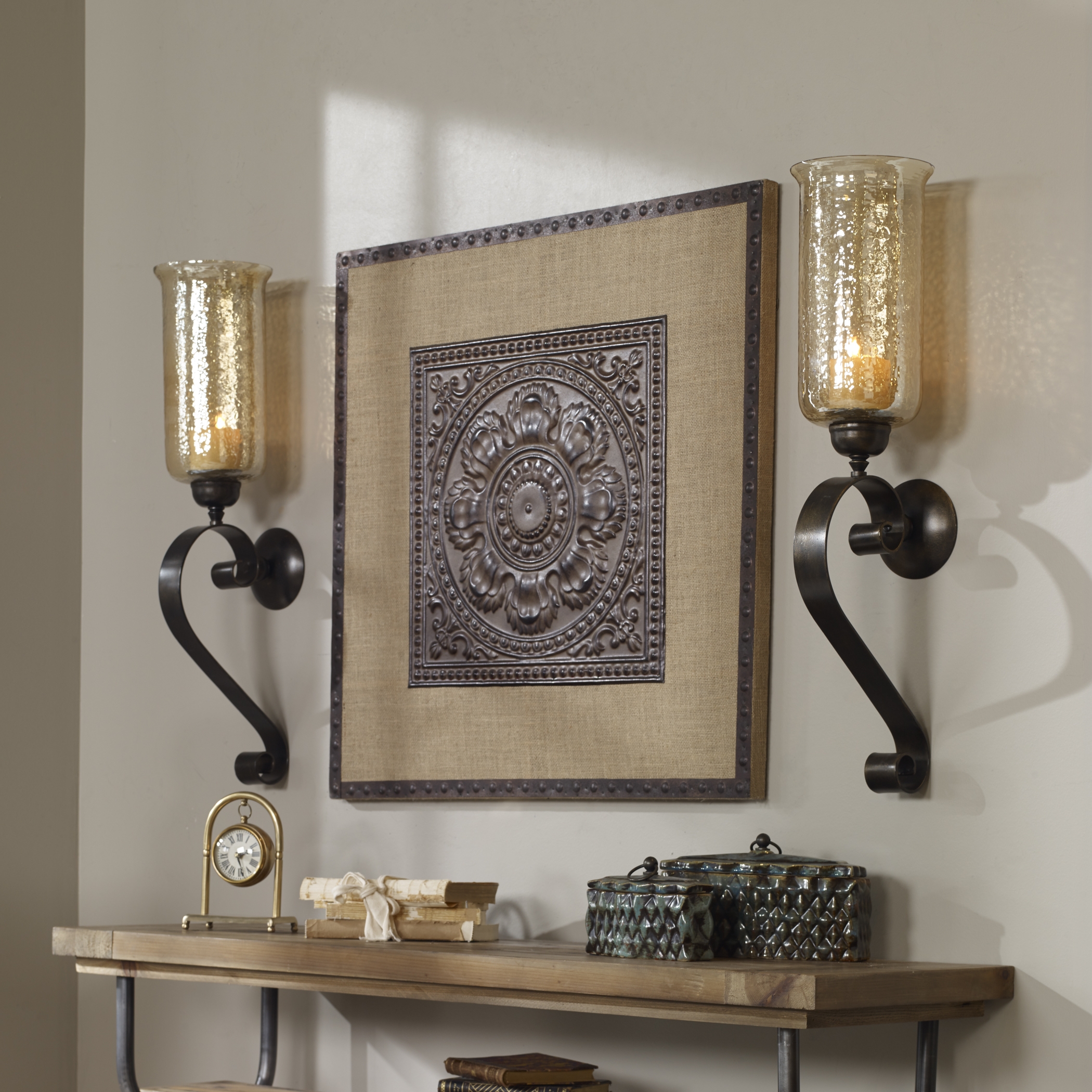 Joselyn Bronze Candle Wall Sconce - Image 1