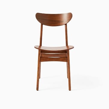 Classic Cafe Wood Dining Chair, Walnut, Set of 2 - Image 3