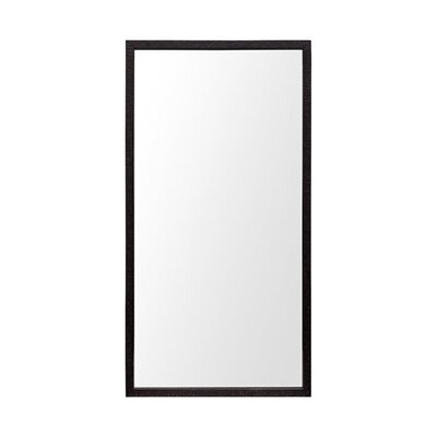 Rectangle Black Accent Mirror With Oxidized Finish Frame - Image 0
