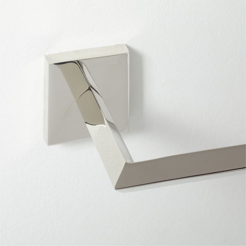 Blaine Polished Nickel Wall-Mounted Toilet Paper Holder - Image 2