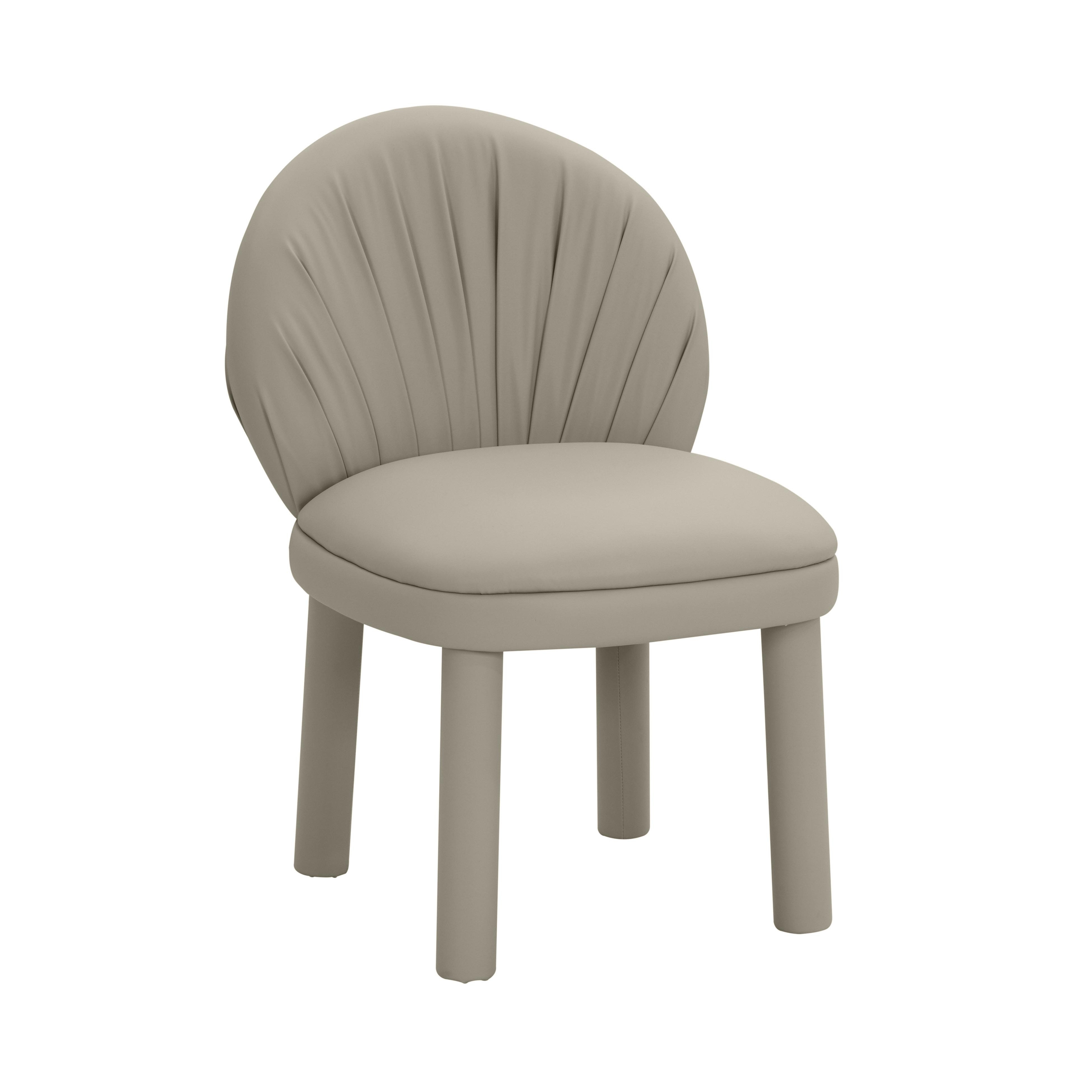 Aliyah Grey Vegan Leather Dining Chair - Image 0