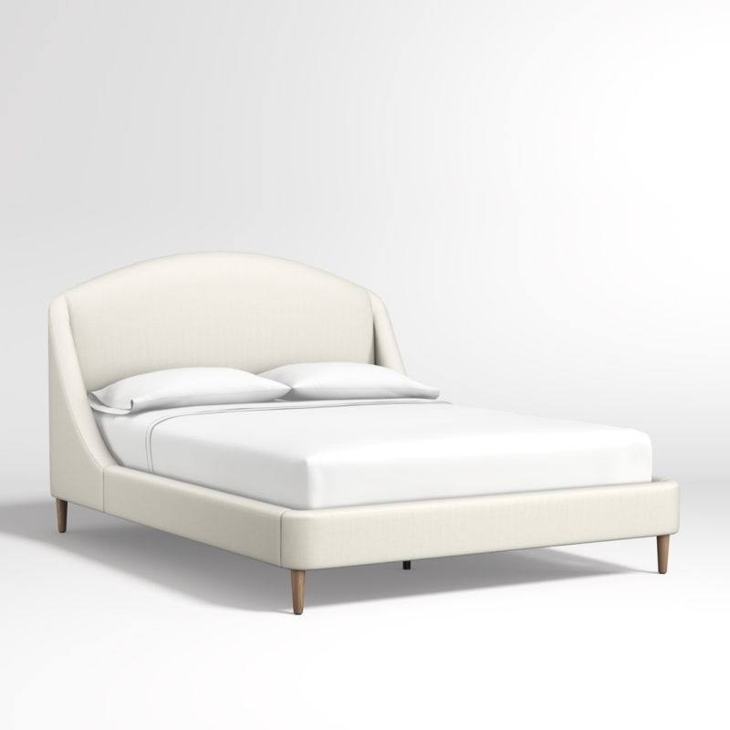 Lafayette Ivory Upholstered King Bed without Footboard - Image 2