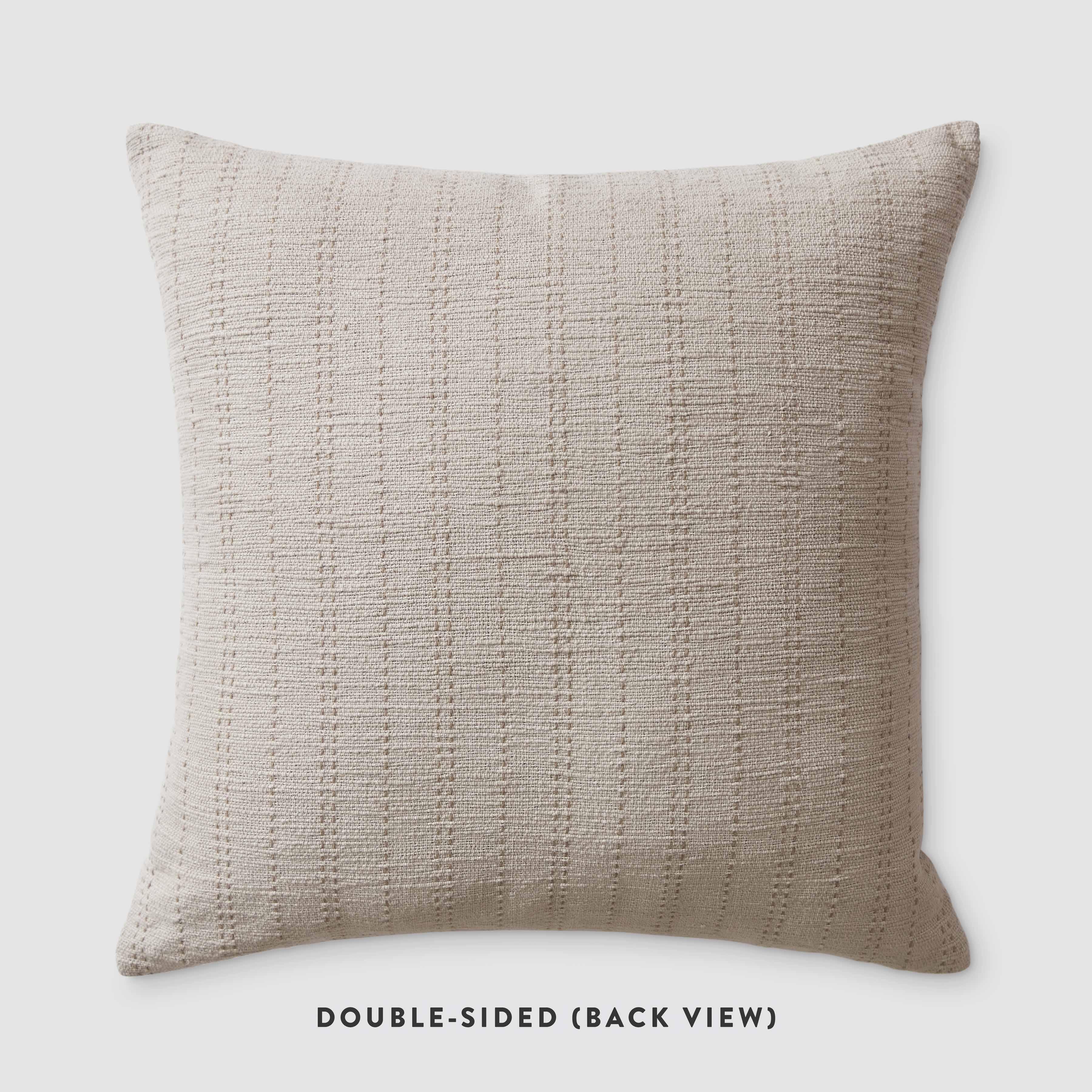The Citizenry Kasni Pillow | 22" x 22" | Stone - Image 2