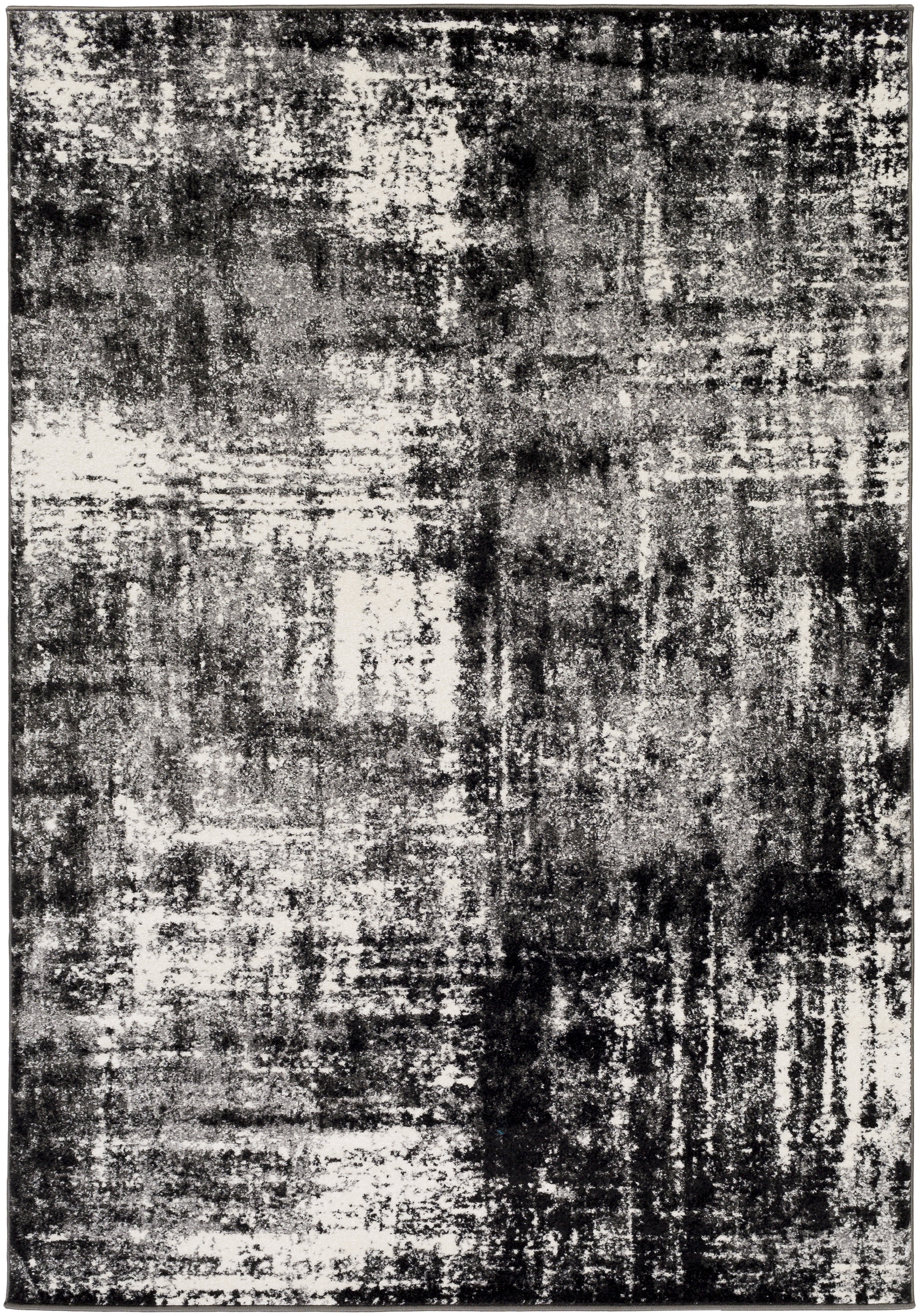 Pepin Black Indoor 2' x 2'11" Machine Woven Rug - Image 0