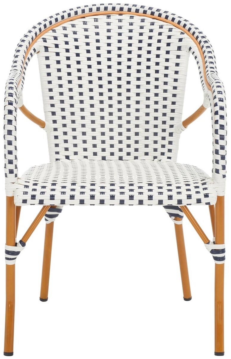 California Armchair - White/Navy - Safavieh - Image 0