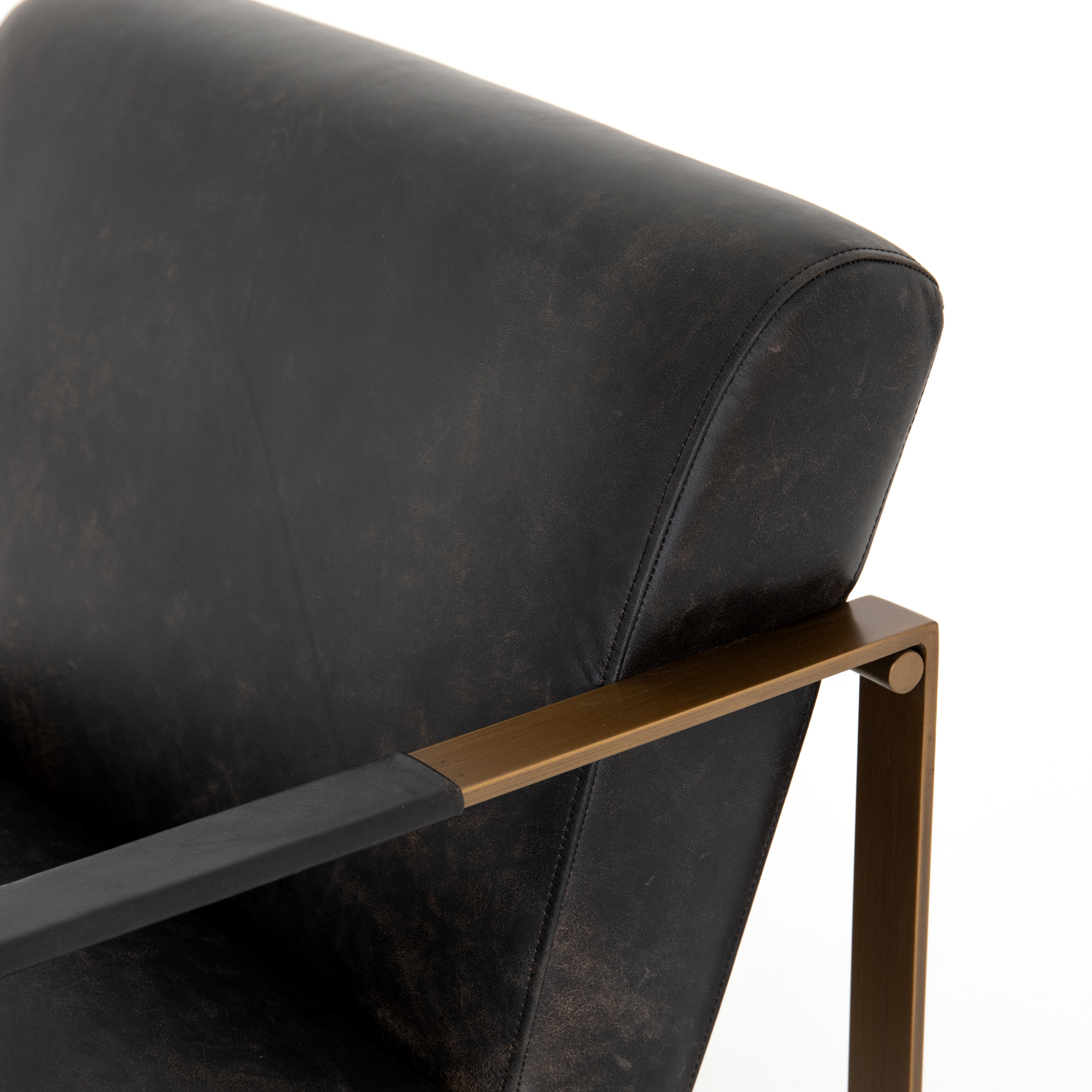 Jules Leather Chair-Rialto Ebony - Image 8