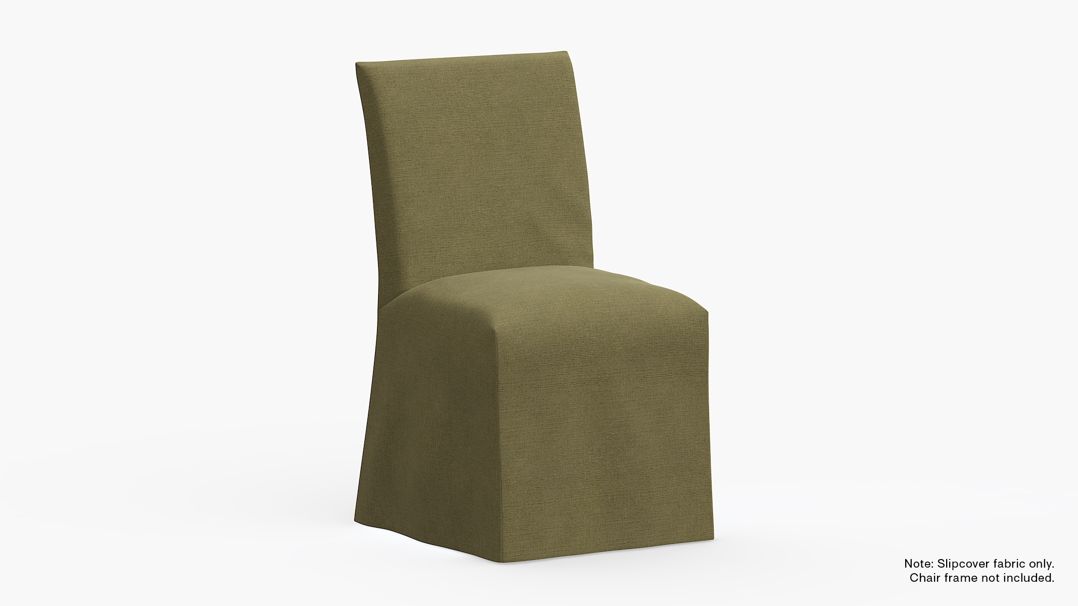 Extra Slipcover, Olive Everyday Linen - Image 0