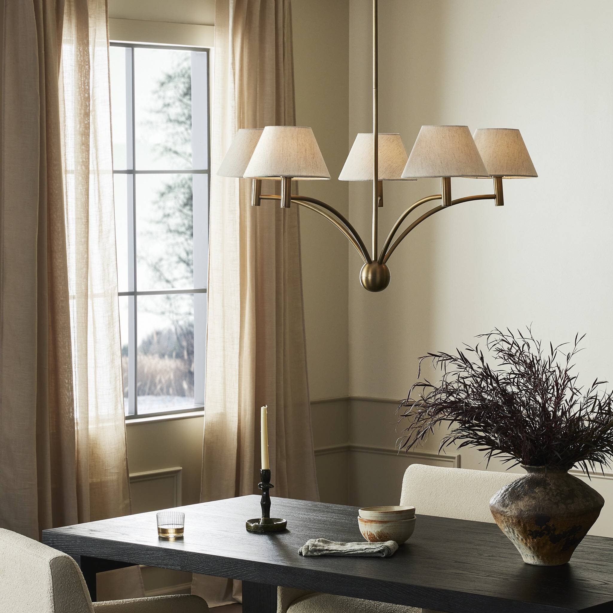 Linus Chandelier - Aged Brass Iron - Image 10