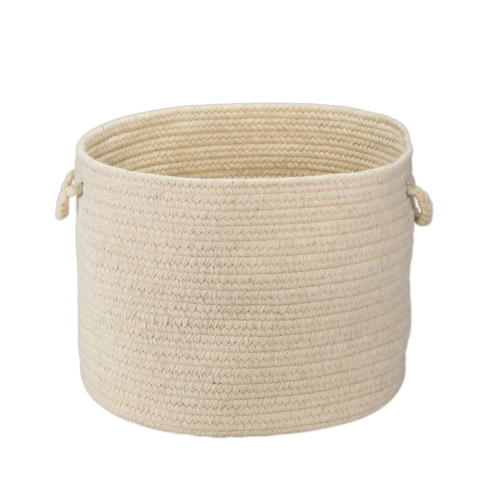 Natural Wool Basket, Natural, Extra Large - Image 0