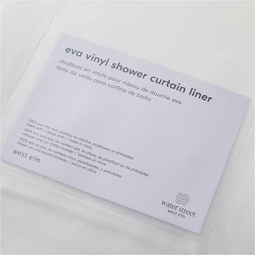 Shower Curtain Liner, Clear, 72"x74" - Image 1