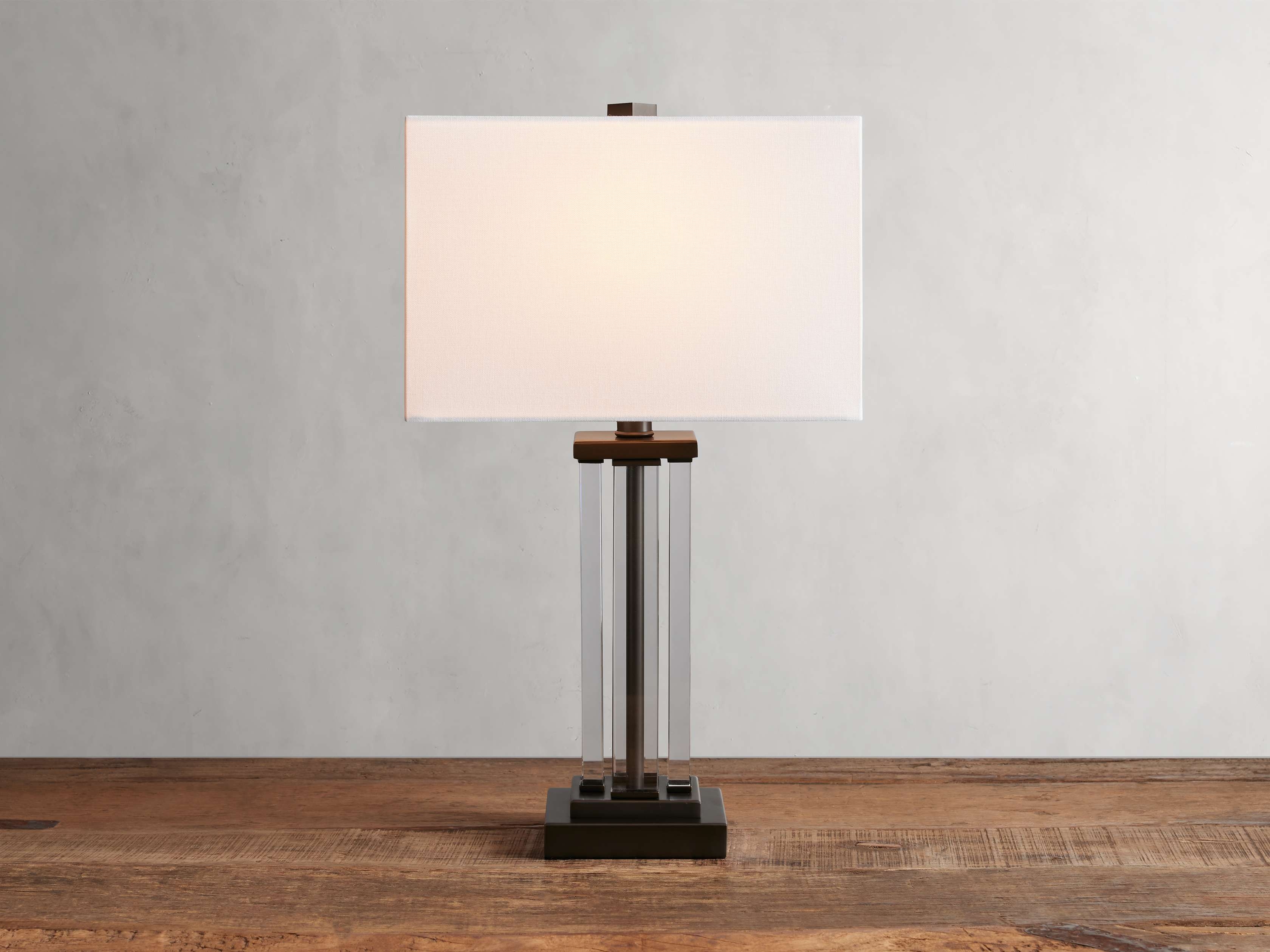 Dawson Table Lamp in Crystal 20" Bronze   - Image 0