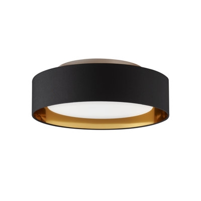 Redbad Flush Mount Black Outside Gold Inside - Image 0