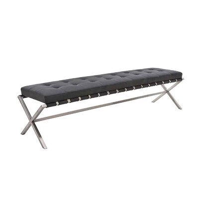 Magby Faux Leather Bench - Image 0