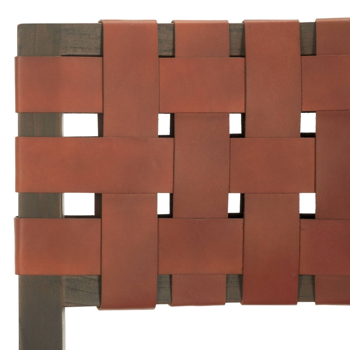 Bette Woven Leather Dn Chair - Brown / Walnut - Image 4