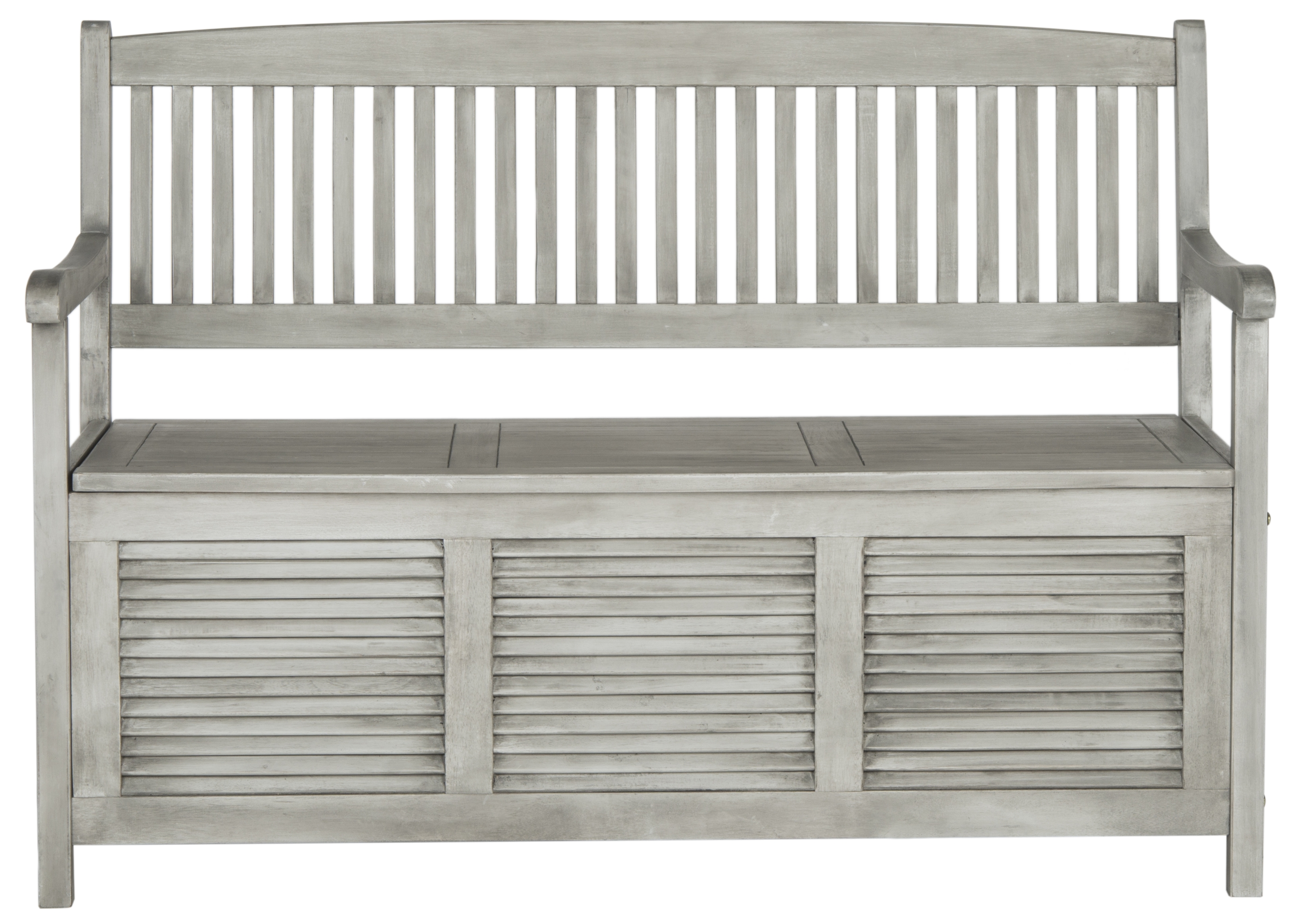 Brisbane Storage Bench - Grey - Safavieh - Image 0