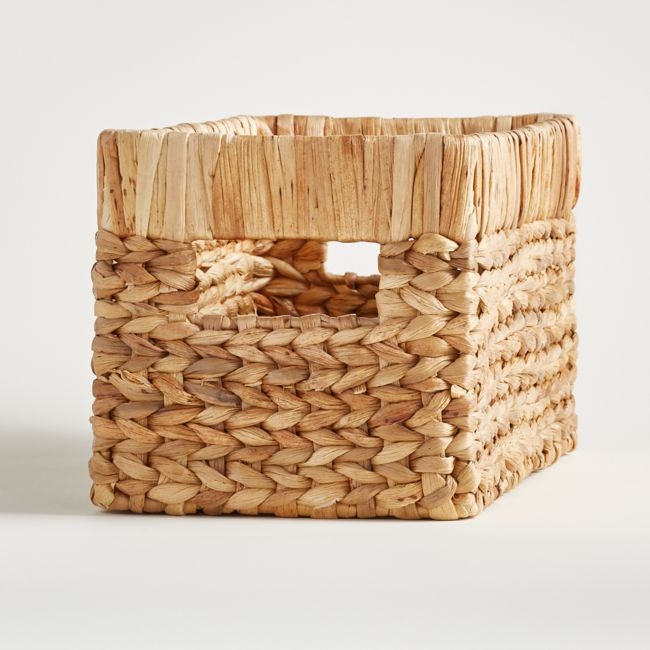Natural Wicker Small Changing Table Basket with Handles, Set of 4 - Image 0