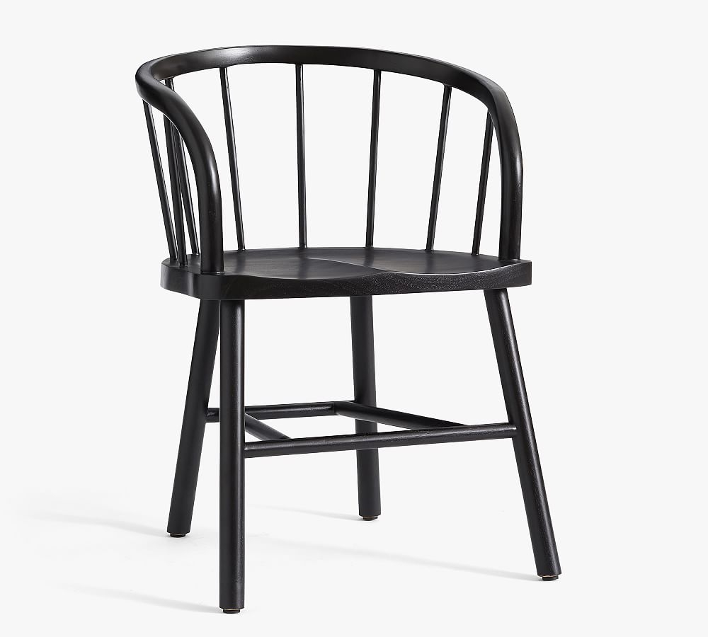 Captains Dining Armchair, Black - Image 0