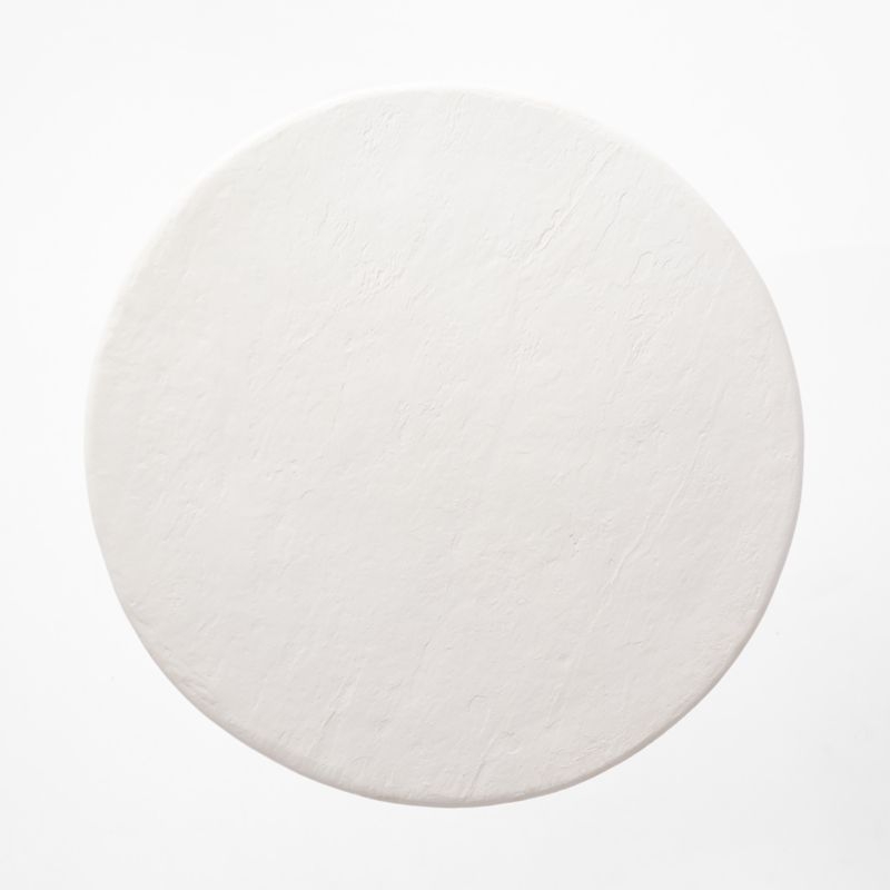 Boscoe 60" Round White Concrete Indoor/Outdoor Dining Table - Image 3