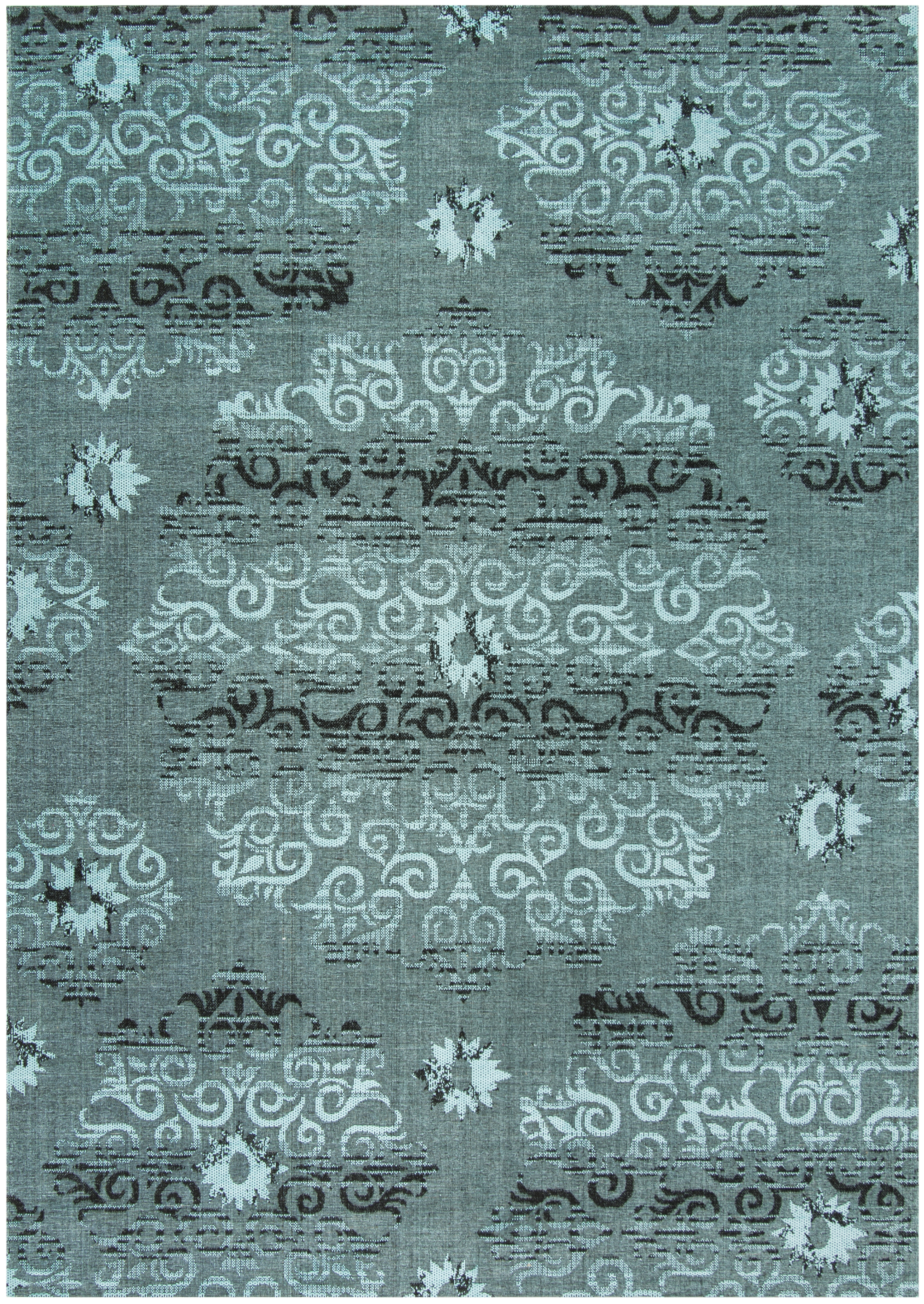 Arlo Home Woven Area Rug, PAL129-9060, Light Blue/Black,  8' X 11' - Image 0