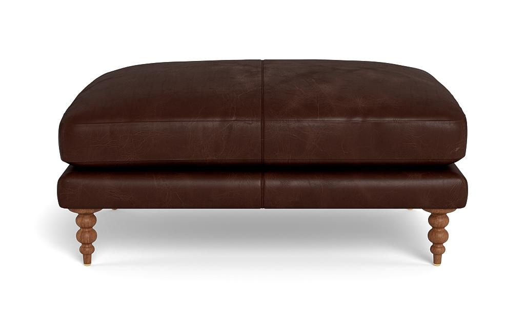 Maxwell Leather Ottoman by Apartment Therapy - Image 0