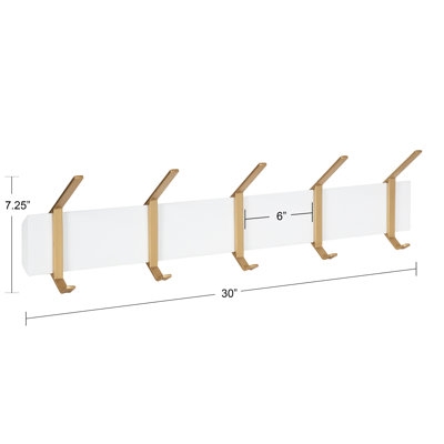 Garfinkel 5 - Hook Wall Mounted Coat Rack - Image 0