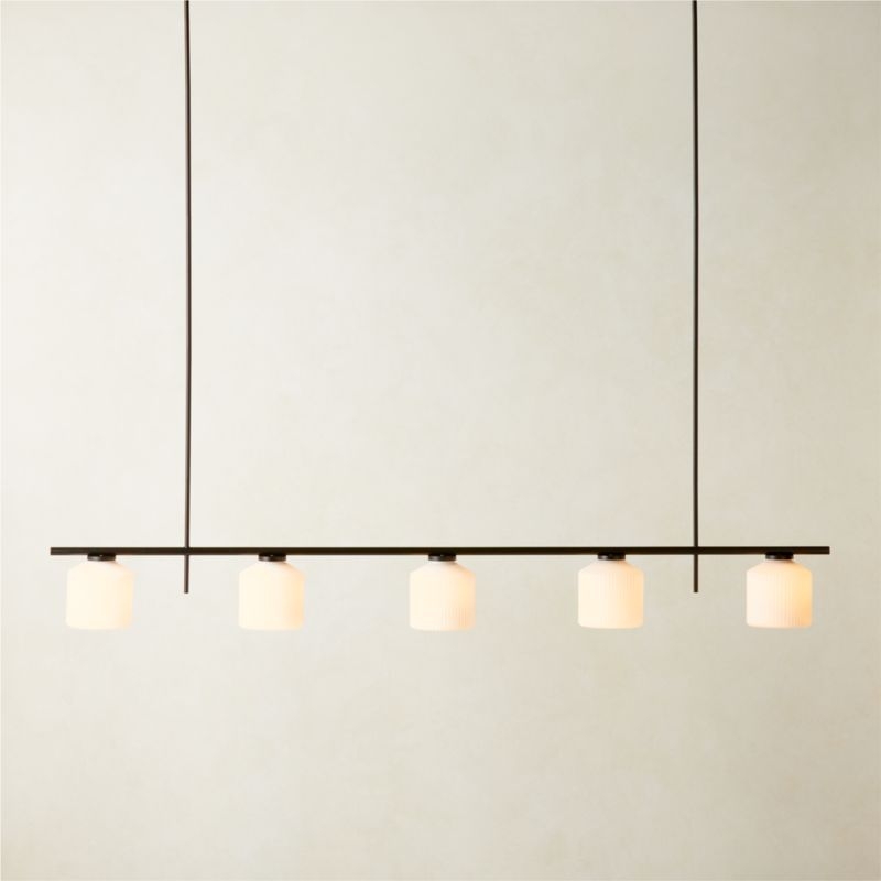 Silo 5-Light Matte Black Pendant Light - Image 1