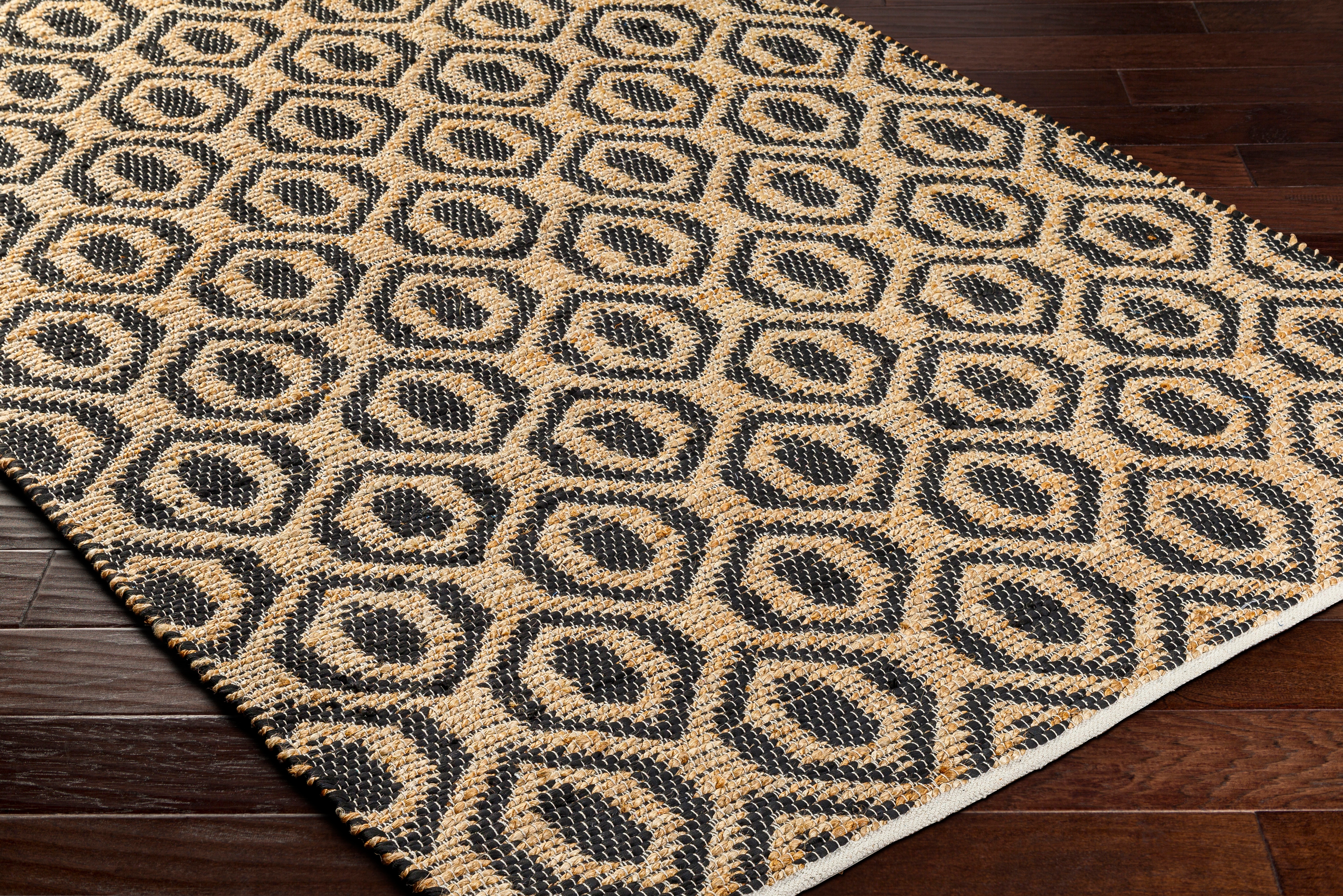 Jean Black Indoor 27" x 45" Handmade Rug - Image 4