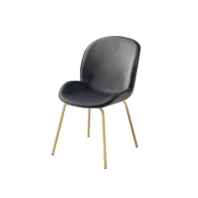 Perlo Velvet Upholstered Side Chair in Blue - Image 0