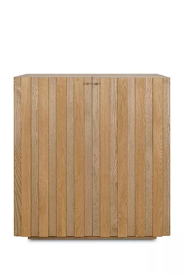 Vermentino Oak Bar Cabinet - Image 0
