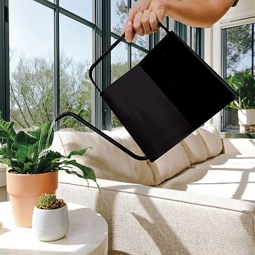 Watering Can, Stainless Steel, Black - Image 2