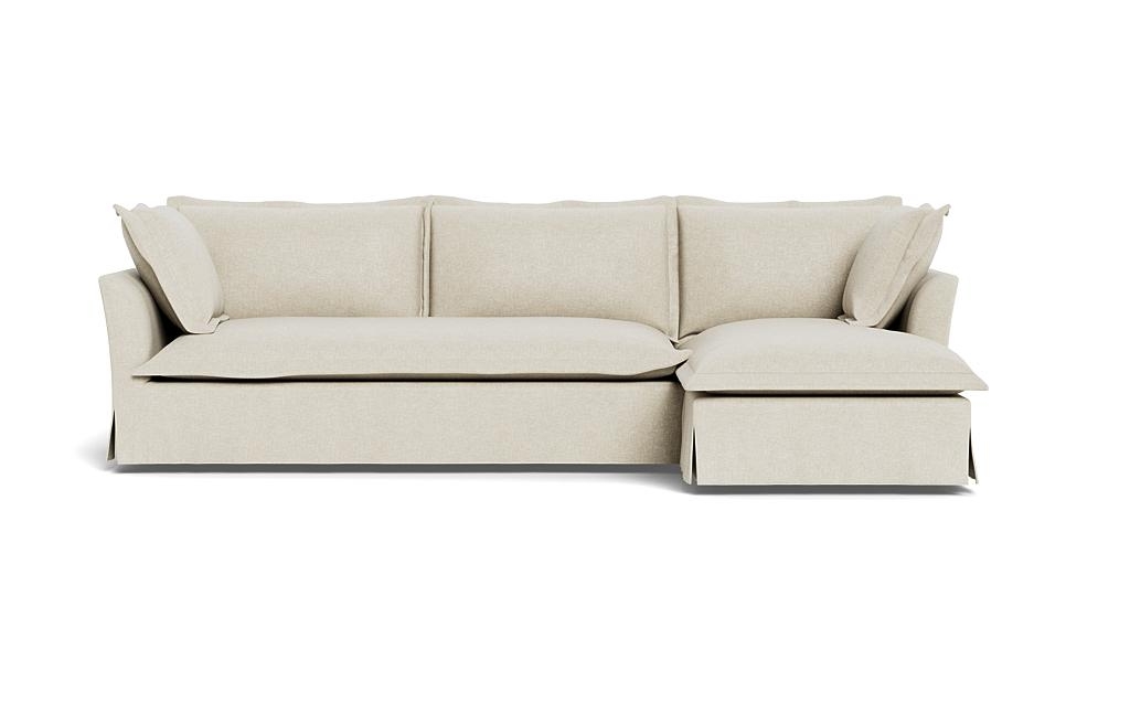 Skylar Slipcovered Right Chaise Sectional - Image 0