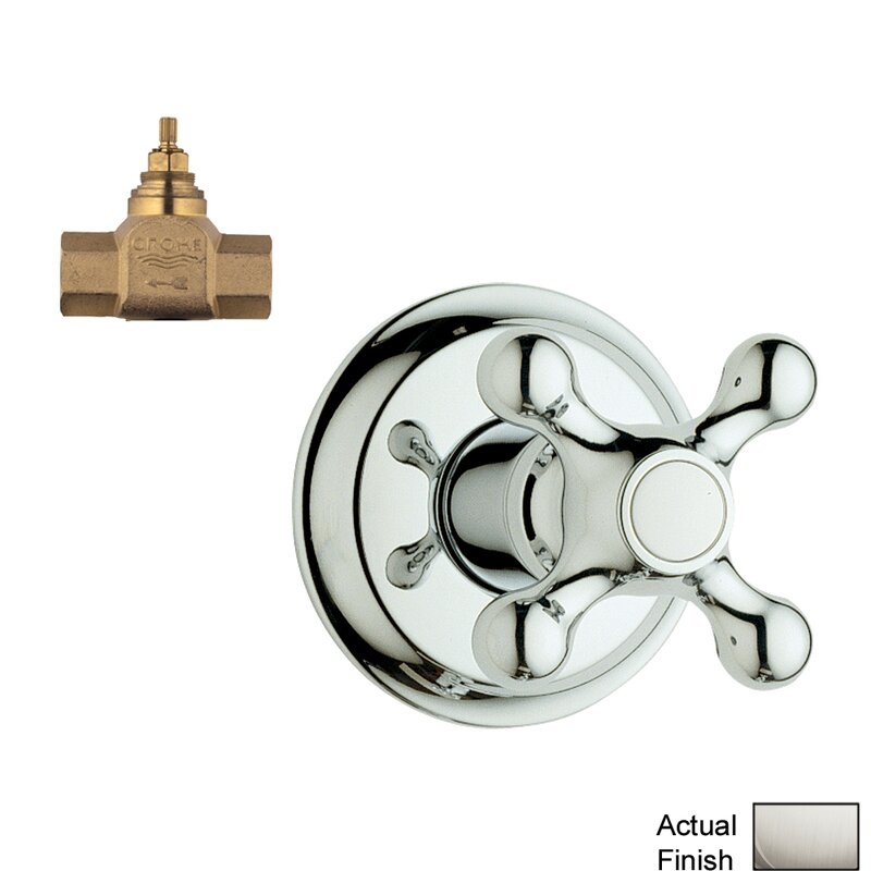 GROHE Grohe Seabury K19827-29274R-000 Volume Control Kit In Chrome, Faucets Finish: Brushed Nickel - Image 0