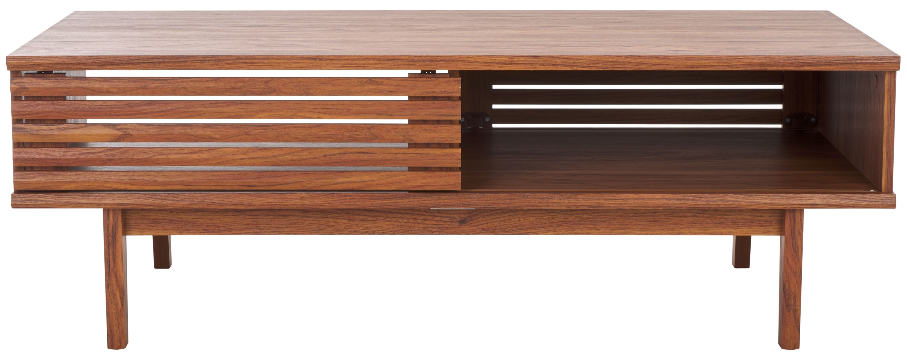 Aricia 2 Door Coffee Table - Walnut - Safavieh - Image 0