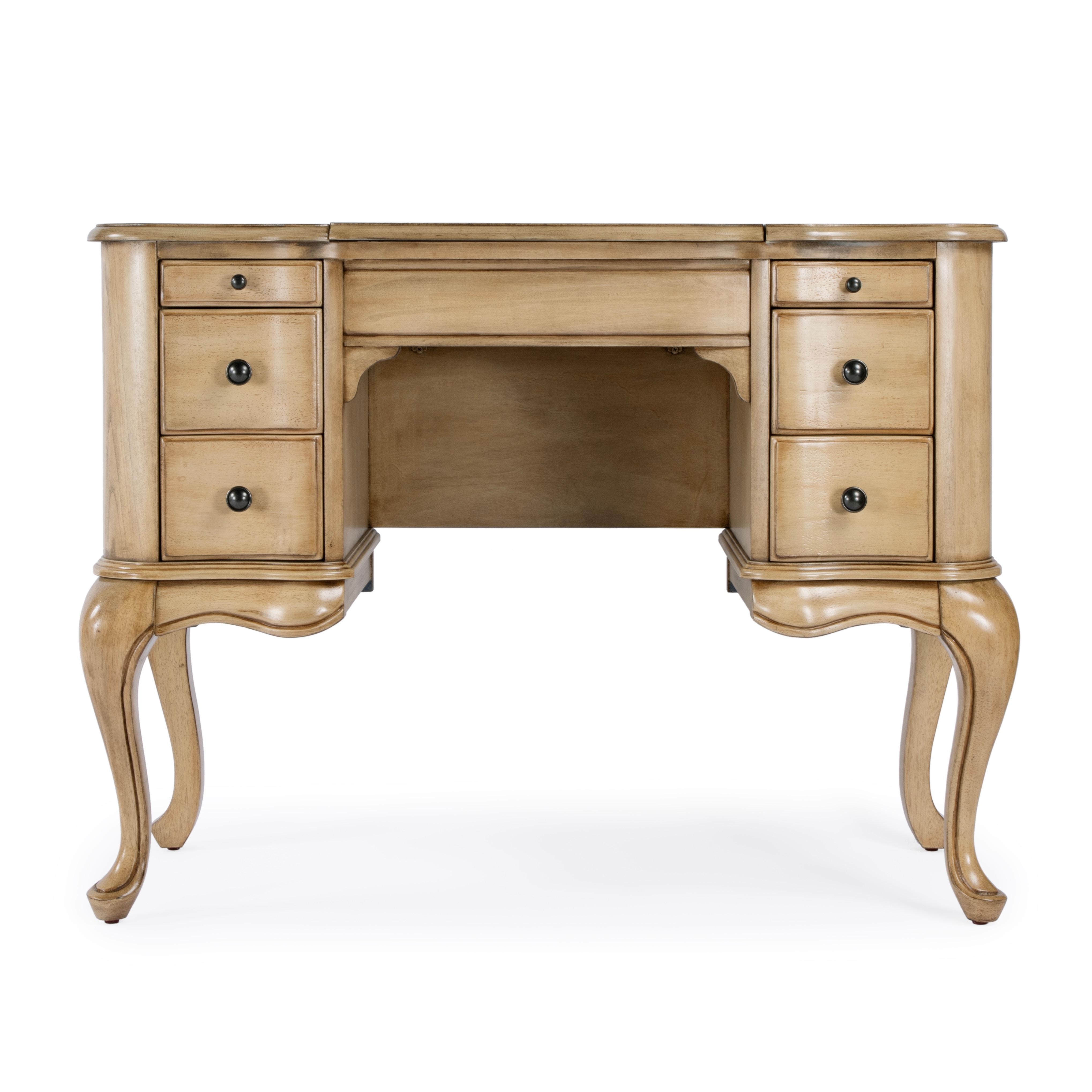 Charlotte Antique Beige Vanity Desk - Image 3