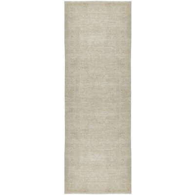 One-of-a-Kind Hand-Knotted Beige 2'9" x 7'9" Runner Wool Area Rug - Image 0