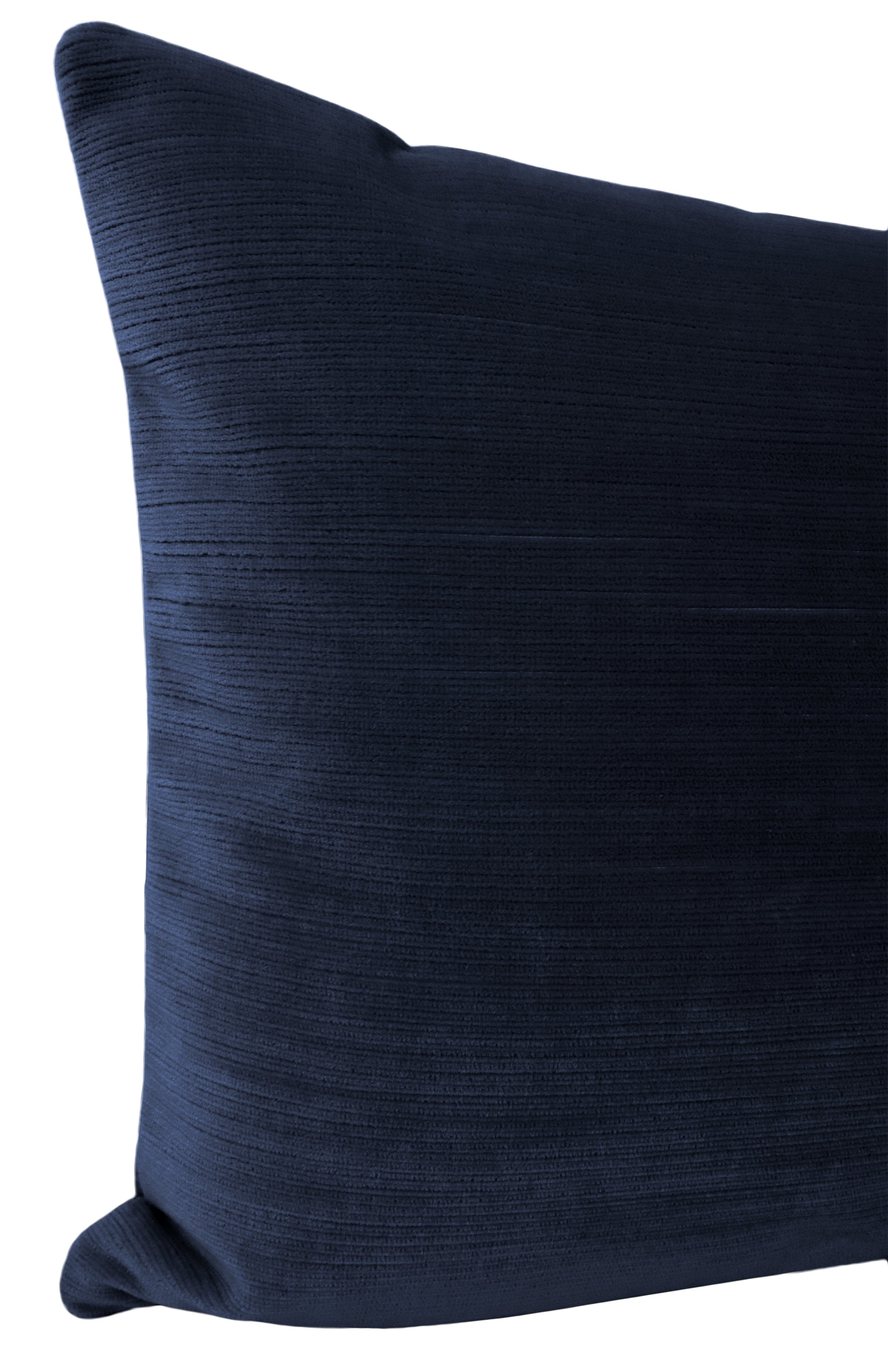 THE XL LUMBAR :: STRIE VELVET // NAVY BLUE - BY THE YARD - Image 3