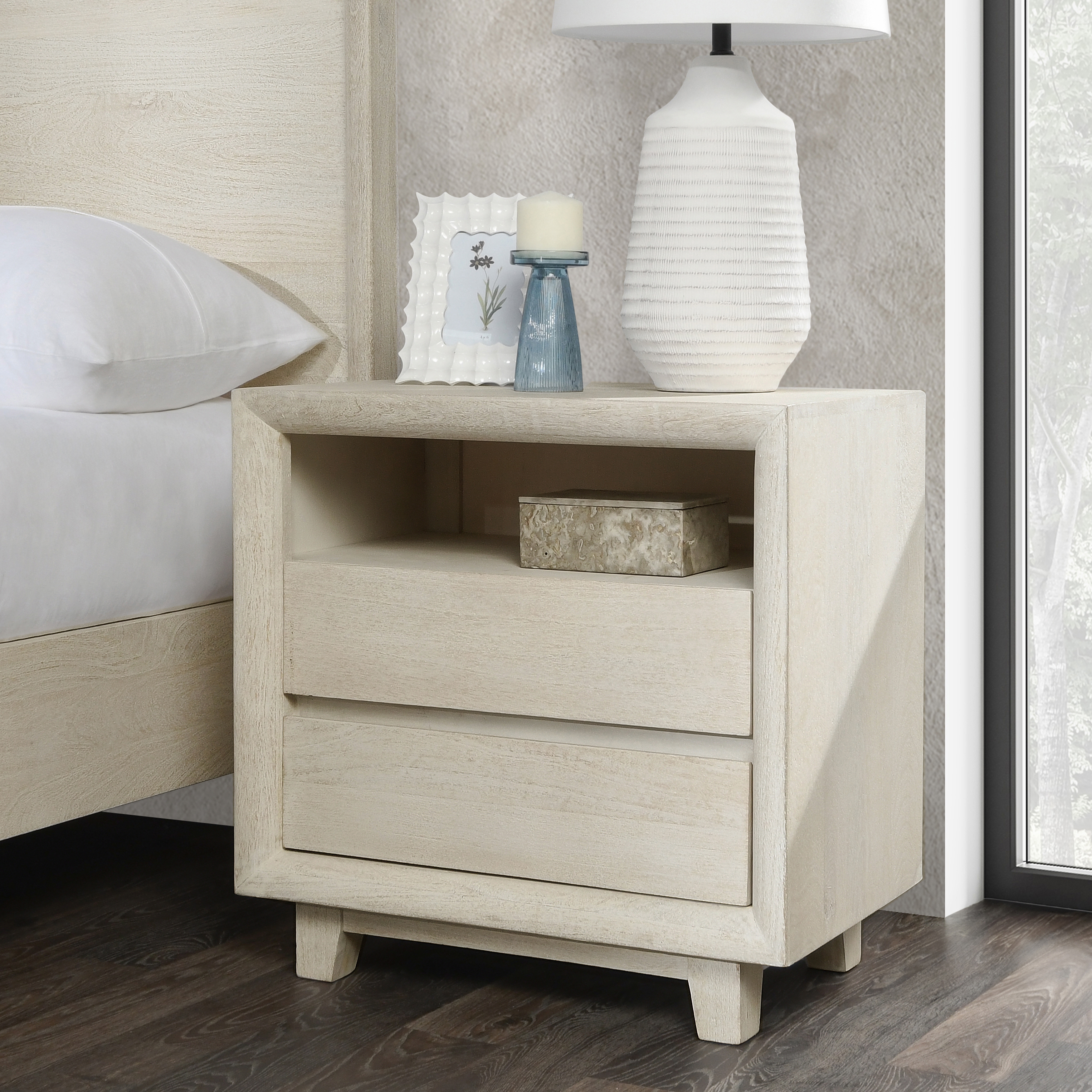 Reece 2Dwr Nightstand Sand - Image 7