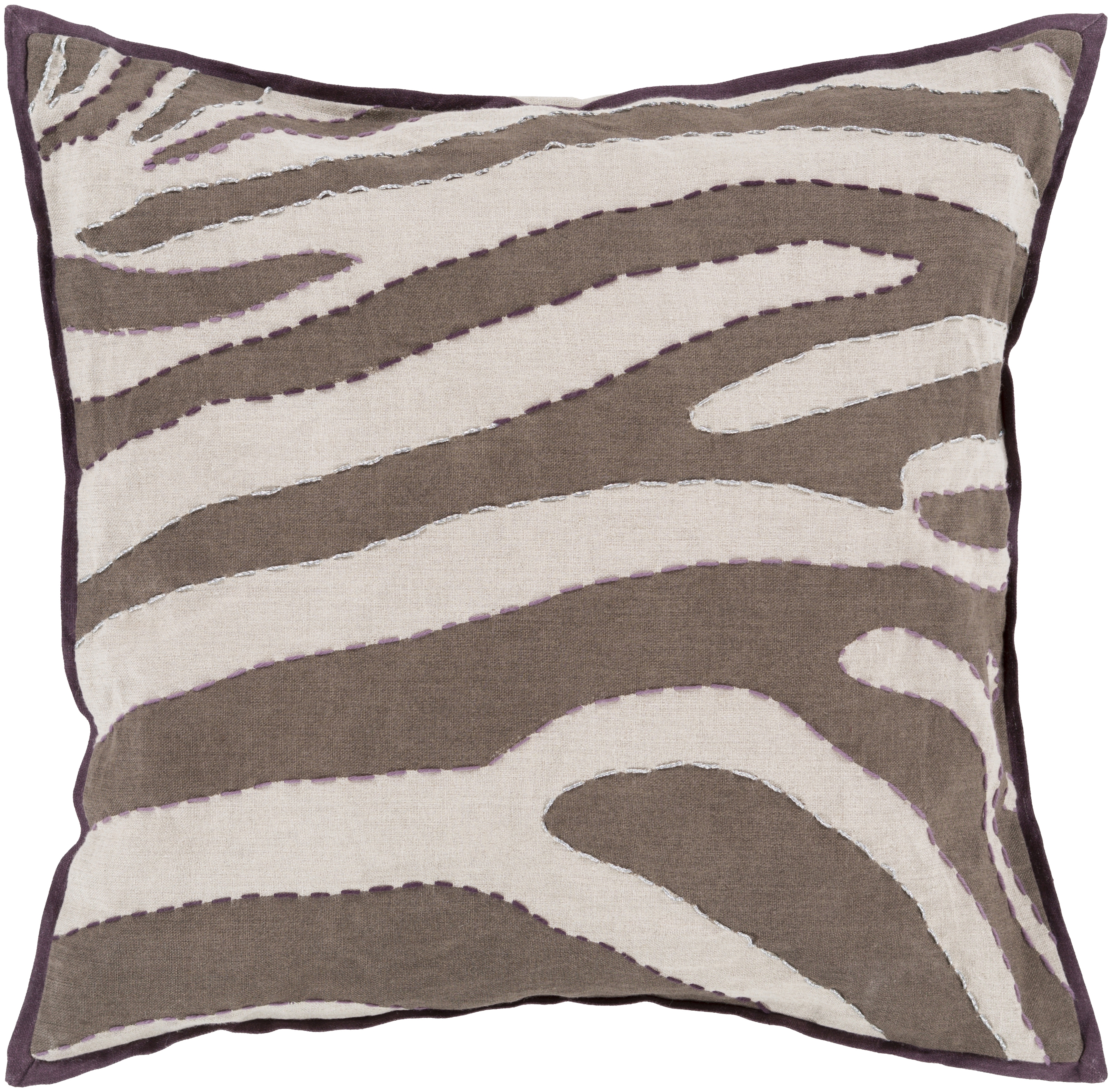 Zebra LD-041 22"L x 22"W Pillow Cover - Image 0