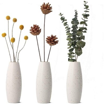 Ceramic Flower Vase Hydroponics Container Minimalist Modern Home Style Decoration Matte Design Ideal Gift For Friend Family Small Vase - Image 0
